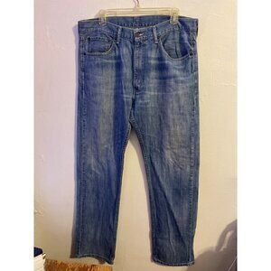 Levis 505 Jeans Men's  Straight leg Zip Fly Blue Denim 36X32 TINY FLAWS